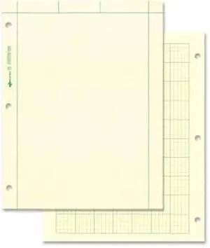 Rediform Computation Pads 5"x5" Quad 8-1/2"x11" 100 Sheets Green 42382