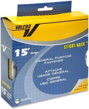 VELCRO® Brand STICKY BACK® Tape Roll 3/4" x 15 ft Black