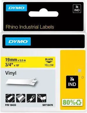 Dymo 3/4 in. IND Vinyl Labels