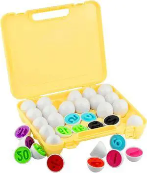 Dimple 26 Match and Play Numbers & Math Egg Easter Toy - Toddler STEM Toys - Numbers and Arithmetic Recognition Toys for Kids