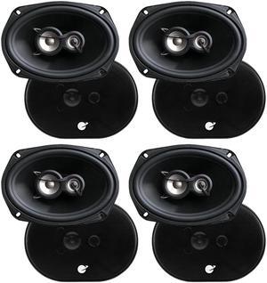 (Pack of 4) Planet Audio TRQ693 6 x 9 Inch Car Speakers - 500 Watts of Power Per Pair, 250 Watts Each, Full Range, 3 Way, Sold in Pairs