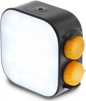 Genaray Rechargeable RGB Video Light | 360° Full Color Photography Lighting | 2000mAh Li-ion Battery | CCT & HSI Modes | LED Lights Control Knobs | 2500-9900K CCT Range | 1/4-20 Mount Socket(Black)