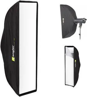 Angler BoomBox Strip Softbox (12 x 36") with Bowens Mount, Softbox for Photo Strobe Studio Flash Softbox Bowens Mount, Versatile Lighting Solution for Monolights, Strobes, LEDs