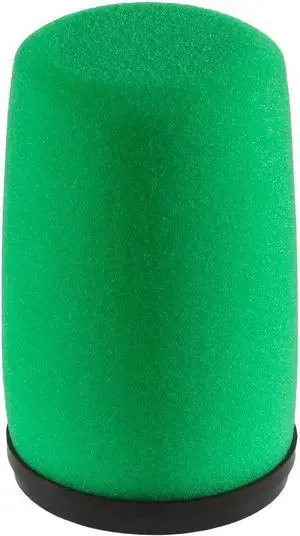 Auray High-Density Foam Replacement Windscreen for Shure SM7 Microphones  Green, Reduces Plosives & Breath Noise with Snap-On Design  Perfect for Studio Recording, Broadcasting, and Podcasting