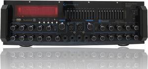 New Technical Pro DJ Karaoke Professional Mixer and Amplifier with Built-in Bluetooth, USB / SD Card Inputs