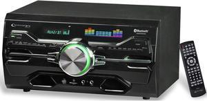 Technical Pro, Professional Bluetooth Home Audio Receiver with Built-in DVD Player, Dual 1/4'' Mic & USB SD Inputs,Volume & Echo Controls, 4000 watts, Remote Included, for Karaoke, Party's & More