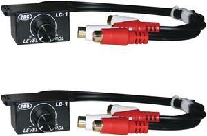 (Set of 2 ) PAC LC-1 (LC1) Universal Car Amp Bass Knob RCA Level Amp Volume Control Knob