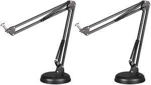 (Set of 2) Technical Pro Microphone Suspension Height Adjustable Crane Arm, Mic Holder, Precise Positioning for Broadcasting and Sound Recording, Ideal for Small Studios, Broadcasting, Video Recording