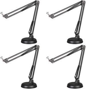 (Set of 4) Technical Pro Microphone Suspension Height Adjustable Crane Arm, Mic Holder, Precise Positioning for Broadcasting and Sound Recording, Ideal for Small Studios, Broadcasting, Video Recording