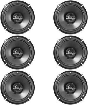 (Pack of 6) Pioneer TS-G1620F 250 Watts 6.5" 2-Way Coaxial Car Audio Speakers