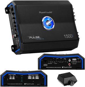 Planet Audio PL1500.1M Monoblock Car Amplifier - 1500 Watts, 2/4 Ohm Stable, Class A/B, Mosfet Power Supply
