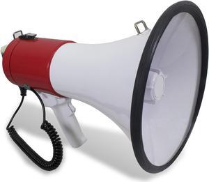Technical pro Portable Lightweight Megaphone, 800M-1000M Range Bullhorn With Strap, Siren, Volume Control, Compact Design, 75 Watts Good for for Trainers, Soccer, Football, Baseball, Coaches, Kids