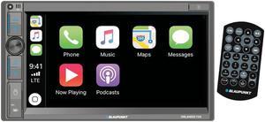 6.95 Double Din Mechless Receiver with Wireless Apple CarPlay/Android Auto & Bluetooth, 6.95 Touch Screen, Front USB 2.0A Input, SD Card Input by BLAUPUNKT