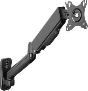 Single Monitor Arm for 17-32 Inch Displays, Wall-Mount Monitor Arm with Adjustable Tilt, Swivel, Rotation, VESA 75 x 75 to 100 x 100mm - Space-Saving Design with Cable Management by Gabor