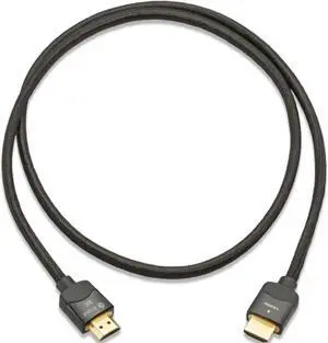 8K HDMI Cable, 3.3 ft  Premium Ultra High-Speed with 48 Gb/s bandwidth, triple-layer shielding, braided design, gold-plated connectors, flame-resistant  Ideal for UHD home theater and professional