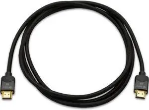 8K HDMI Cable, 6.6 ft  Premium Ultra High-Speed with 48 Gb/s bandwidth, triple-layer shielding, braided design, gold-plated connectors, flame-resistant  Ideal for UHD home theater and professional