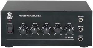 PyleHome - 40 Watt Power Amplifier w/ 25 & 70 Volt Output
