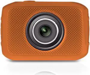 Pyle - High-Definition Sport Action Camera with 720p Wide-Angle Camcorder, 5.0 MP Camera, 2-Inch Touch Screen (Orange Color)