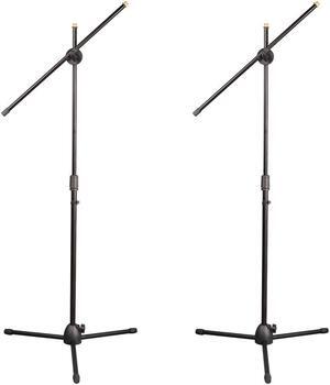 Universal Tripod Microphone Stands - Adjustable & Extendable set of 2