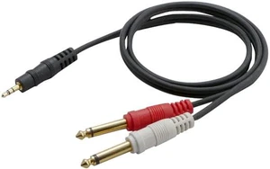 12 Gauge 3Ft 3.5mm Male Stereo To Dual 1/4'' Male Mono Y-Cable Adapter 12 Gauge 3Ft 3.5mm Male Stereo To Dual 1/4'' Male Mono Y-Cable Adapter