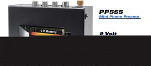 Pyle - Ultra Compact Phono Turntable Pre-Amplifier w/ 9 V Battery Compartment