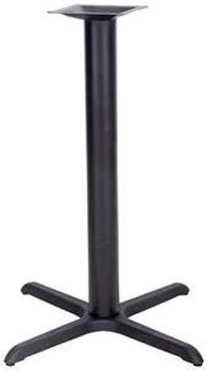 33'' x 33'' Restaurant Table X-Base with 4'' Dia. Bar Height Column 33'' x 33'' Restaurant Table X-Base with 4'' Dia. Bar Height Column