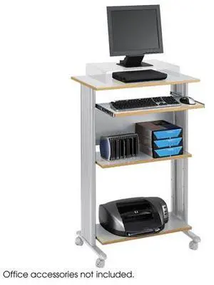 Safco 1923GR Muv Standing Desk - 29.5" x 22" x 45" - Gray