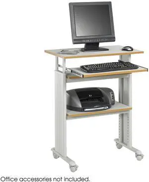 Safco Stand Up Workstation 29-1/2"x22"x35"-49" Gray 1929GR - OEM