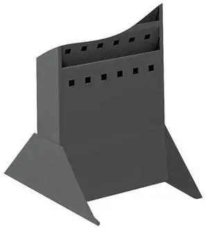 Safco 4323BL Steel Base 10"w x 14"d x 5 1/4"h Black - OEM