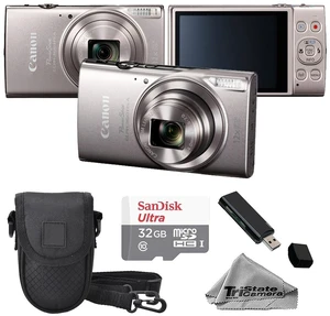 Canon IXY 650M PowerShot ELPH 360 HS A Digital Camera Silver Kit with 32GB Memory Card, Carrying Case & Card Reader Canon IXY 650M PowerShot ELPH 360 HS A Digital Camera Silver Kit with 32GB Memory Card, Carrying Case & Card Reader