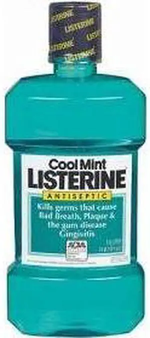 Listerine Antiseptic Mouthwash, Cool Mint, 33.8-Ounce Bottle