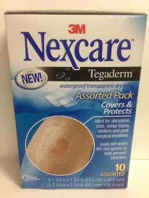 Nexcare Tegaderm Waterproof Transparent Dressing 10 Assorted
