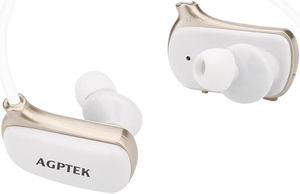 AGPtEK W273 Bluetooth MP3 Headset 16G White