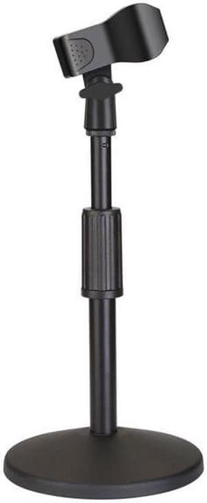 AGPtEK Desk Mic Stand with Mic Clip, Upgraded, Adjustable and Durable Black