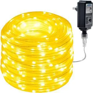 IMAGE 75.5FT 200LED Rope Lights, 8 Modes with Memory Function for Indoor/Outdoor Decorations, Warm White