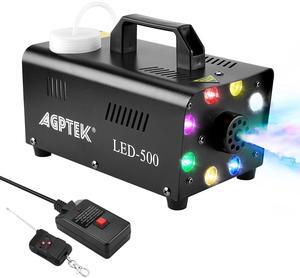 AGPtEK Fog Machine with Wireless Remote Control & Colorful LED Light