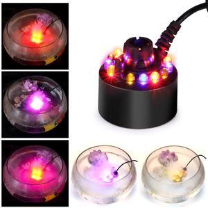 FITNATE 12 LED Mist Maker Fogger Water Fountain Pond Fog Machine Atomizer Air Humidifier