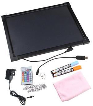 AGPtEK LED Flashing Illuminated Erasable Neon Sign Remote Message Menu Writing, 16x12"