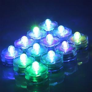 AGPtEK 24Pcs Submersible LED Tea Light Candle Flameless Waterproof RGB Lamp Underwater