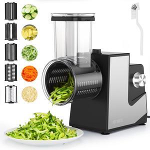 FITNATE Efficient Electric Grater for Cheese, Vegetables, Fruits