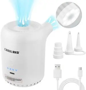 CAMULAND Electric Air Pump with 3 in 1 Nozzles