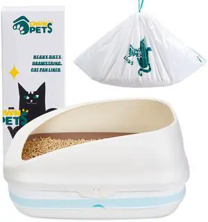 Ownpets Durable Litter Box Liners Drawstring Closure