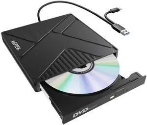 AGPtEK External USB 3.0 CD DVD Drive External CD DVD +/-RW Drive for Laptop Mac PC with 2-in-1 USB-A USB-C Cable AGPtEK External USB 3.0 CD DVD Drive External CD DVD +/-RW Drive for Laptop Mac PC with 2-in-1 USB-A USB-C Cable