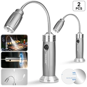 IMAGE Magnetic Ultra-Bright Barbecue Grill Light with Super Bright LED Lights 2 pcs for Grilling IMAGE Magnetic Ultra-Bright Barbecue Grill Light with Super Bright LED Lights 2 pcs for Grilling