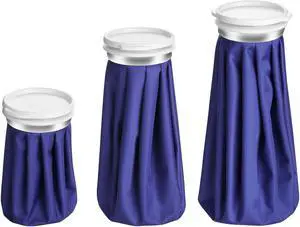 AGPtek Ice Bag Hot and Cold Reusable Ice Bags For Injuries, Pain Relief, Hot & Cold Therapy - Ice Bag Pack for Head, Shoulder, Back, Knee, ankle, Headaches, Hip, etc. (6"/9"/11", Blue, Set of 3)