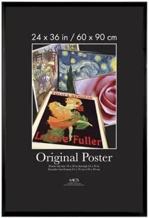 MCS Original Poster Frame in Black - 24 x 36 Inches