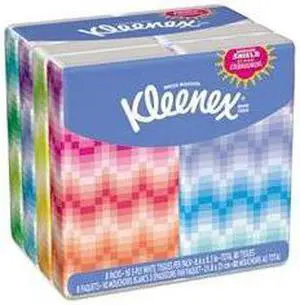 Kimberly-Clark Kleenex Pocket Tissue in White - 8 Pack