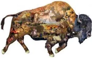 Prairie Dweller Shaped 1000pc Jigsaw Puzzle by Dennis Rogers