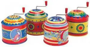Tin Music Boxes Toy (each item sold separately)