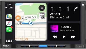 Jensen CAR710W Multimedia Receiver w/ Apple Carplay & SiriusXM-Ready (Does Not Play CDs)